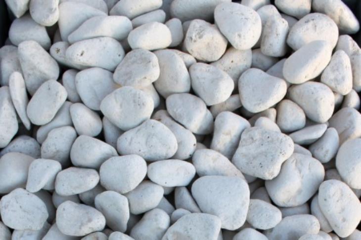 Белая галька галтовка (20-40 мм.)  купить в Перми от производителя, без посредников