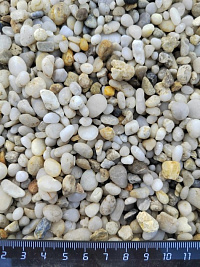 Галька крымская жемчужная фр. 5-10 мм.  купить в Перми фото Камень Клуб