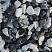 Kamenclub.ru: Мраморная крошка (щебень галтованный микс:: белый-черный) фр.20-40 мм  купить в Перми мрамор белый, черный мраморный галтованный щебень 15500 руб/т   фото КАМЕНЬ КЛУБ