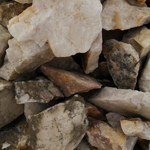 фото Кварц ( фр. 70-100 мм)  купить в Перми в интернет-портале КАМЕНЬ КЛУБ