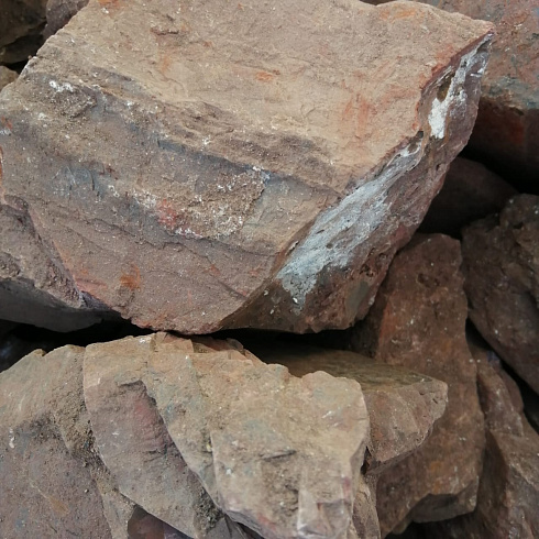 фото Яшма красная  (фр. 70-100 мм)  купить в Перми в интернет-портале КАМЕНЬ КЛУБ