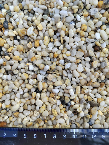 фото Галька крымская жемчужная фр. 3-5 мм. купить в Перми  в интернет-портале КАМЕНЬ КЛУБ