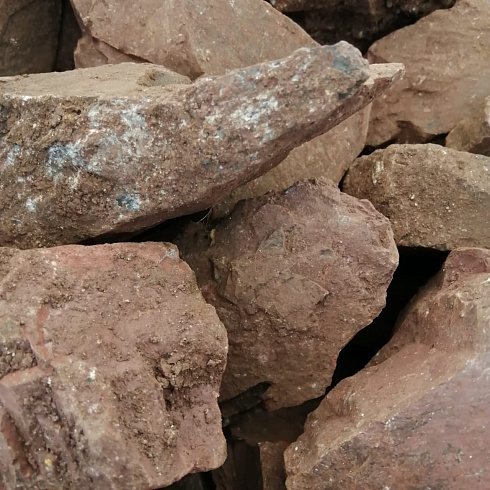 фото Яшма красная  (фр. 70-100 мм)  купить в Перми в интернет-портале КАМЕНЬ КЛУБ