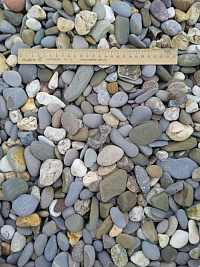 Галька Крымский берег МИКС фр. 20-40 мм.  купить в Перми фото Камень Клуб