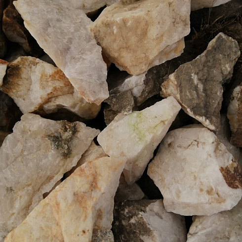 фото Кварц ( фр. 70-100 мм)  купить в Перми в интернет-портале КАМЕНЬ КЛУБ