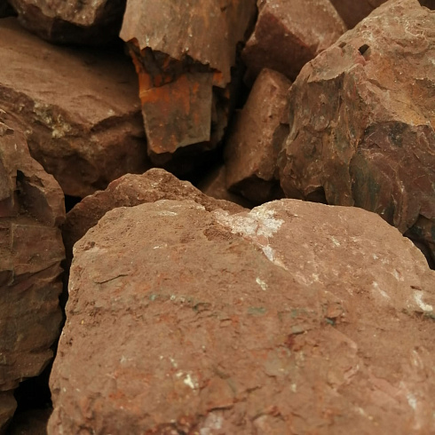 фото Яшма красная  (фр. 70-100 мм)  купить в Перми в интернет-портале КАМЕНЬ КЛУБ