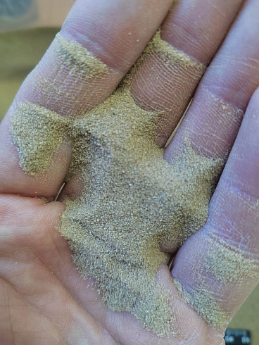 Кварцевый песок для площадок фр. 0,1-0,5 мм.  купить в Перми фото Камень Клуб