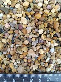 Галька речная окат (рыжая) фр.3-5 мм купить в Перми  фото, отзывы на сайте Камень Клуб