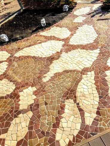 Kamenclub.ru: Песчаник брусчатка (Готика) art PSK-L-01  купить в Перми    2600 руб/кв.м    фото КАМЕНЬ КЛУБ