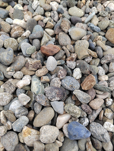 Kamenclub.ru: Галька речная окат (серая) фр.10-20 мм купить  в Перми галька речная серая, серый, темно-серый, светло-серый, коричневый ландшафтная декоративная речная окатанная округлая галька 5000 руб/т   фото КАМЕНЬ КЛУБ