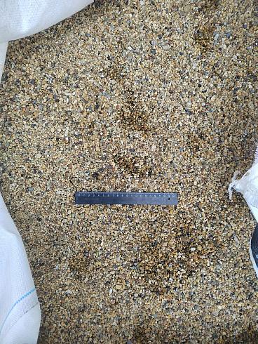 Галька речная окат (рыжая) фр.3-5 мм купить в Перми 