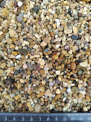 Галька речная окат (рыжая) фр.3-5 мм купить в Перми 