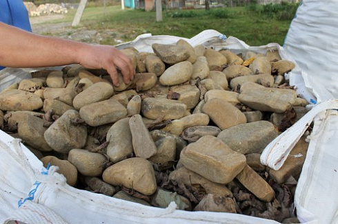 Kamenclub.ru: Песчаник брусчатка  купить в Перми    5 500 руб/т   фото КАМЕНЬ КЛУБ