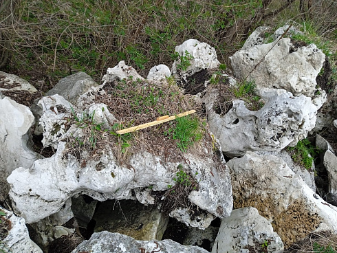 Kamenclub.ru: Выветренный известняк (степной) фр. 500-1500 мм.  купить в Перми    10000 руб/т   фото КАМЕНЬ КЛУБ