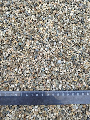 Kamenclub.ru: Галька речная окат (серая) фр.3-5 мм купить  в Перми галька речная серая бежевый темно-серый окатанный речной камень округлый 9500 руб/т   фото КАМЕНЬ КЛУБ