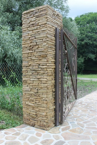 Kamenclub.ru: Песчаник (хворост) art PSG-5-06  купить в Перми    1 900 руб/кв.м   фото КАМЕНЬ КЛУБ