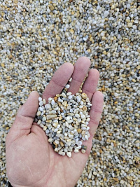 Галька крымская жемчужная фр. 3-5 мм.  купить в Перми фото Камень Клуб